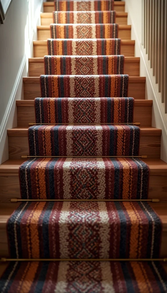 Statement Stair Runners in Bold Pattern