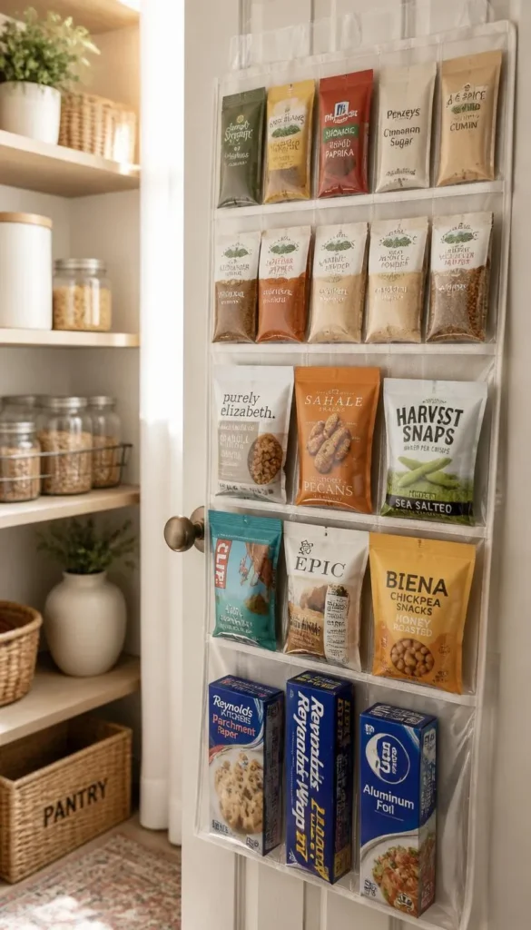 Use the Back of Your Pantry Door for Real Storage