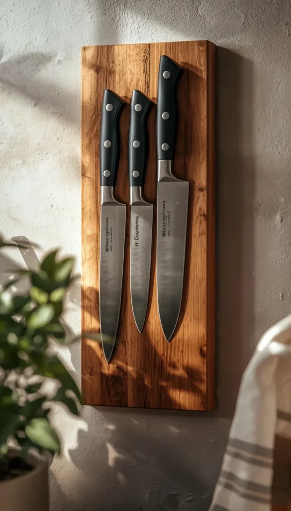 Free Up Drawer Space With a Magnetic Knife Strip