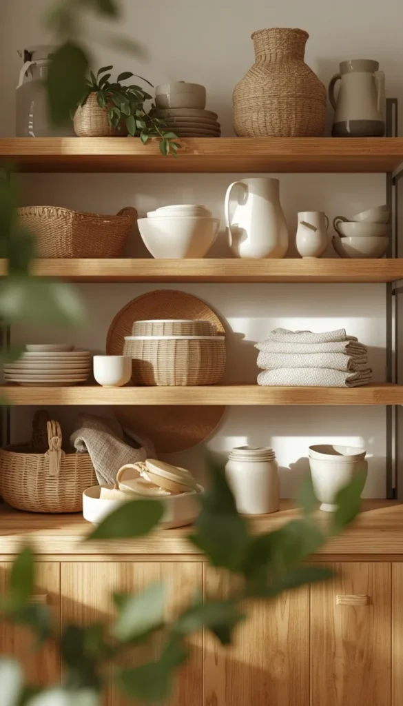 Style Open Shelves So They Don't Turn Into Clutter