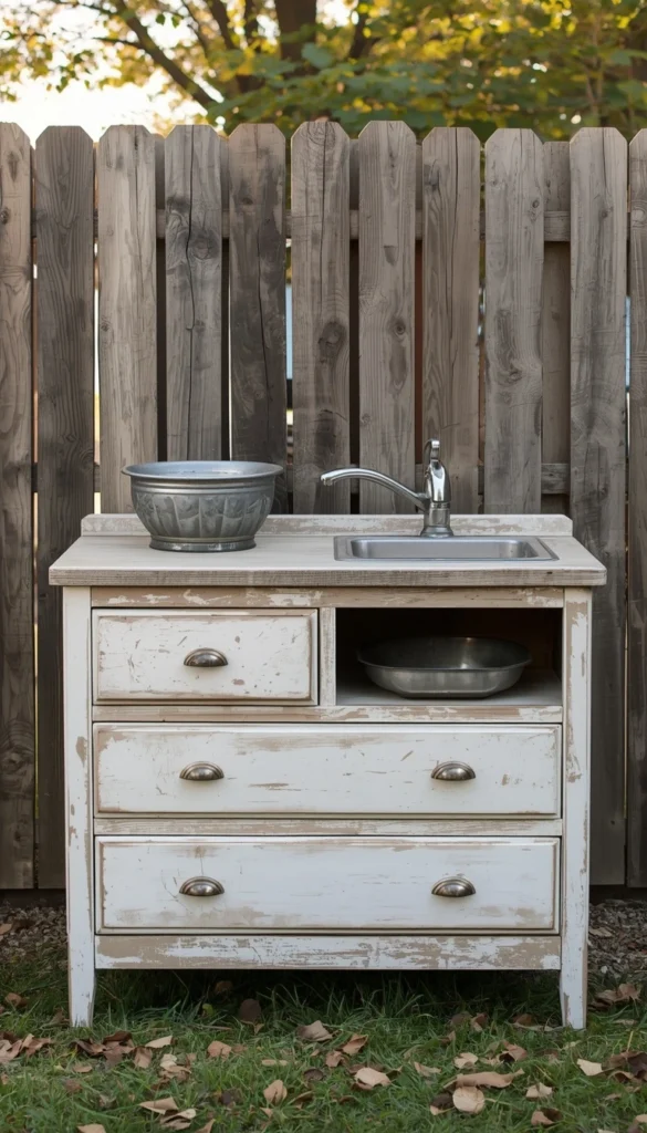 DIY Mud Kitchen, The Repurposed Dresser Hack