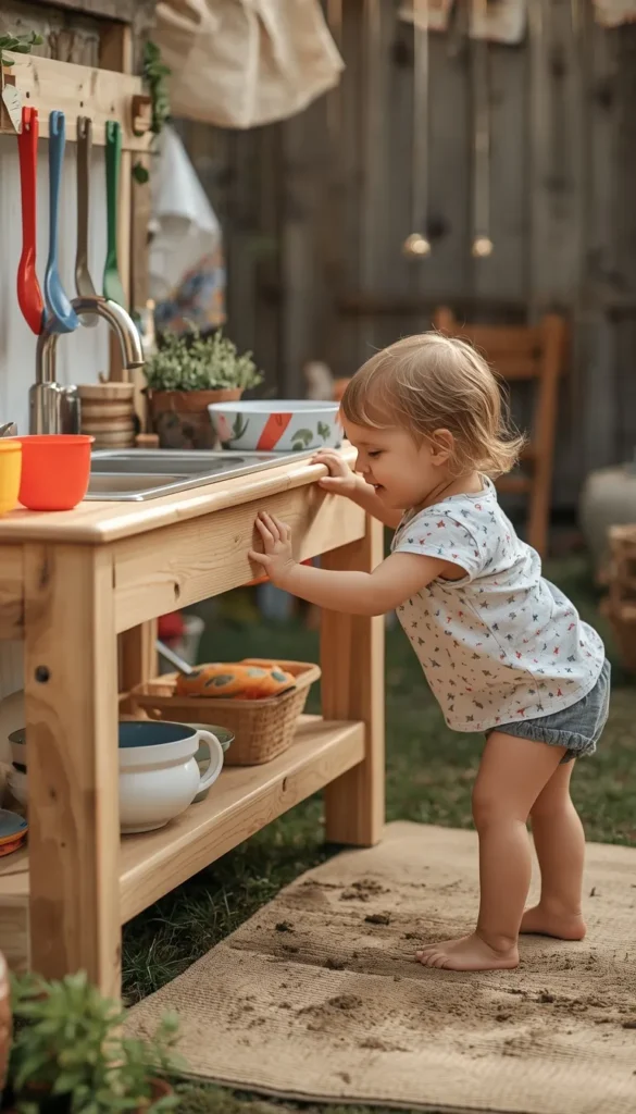 Mud Play Kitchen, Safety Tips for Toddlers